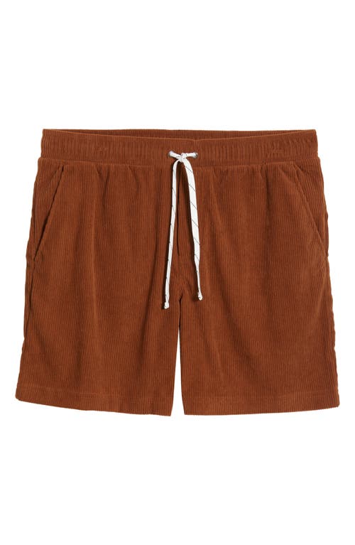 Threads 4 Thought Drawstring Corduroy Shorts In Brown