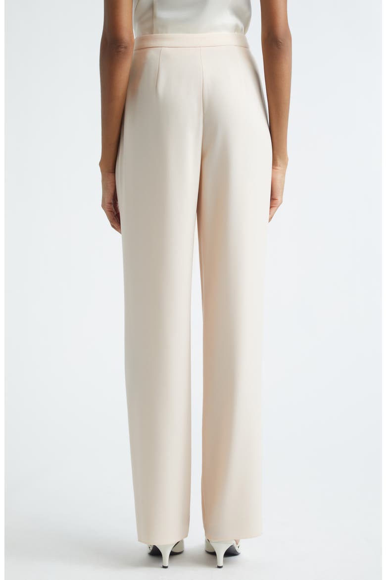 Pleated Gabardine Wide Leg Pants, Alternate, color, LIGHT PINK