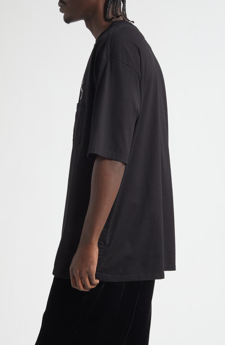 TAKAHIROMIYASHITA TheSoloist. Oversize Tuxedo Trompe l'Oeil Print Graphic T-Shirt, Alternate, color, Black