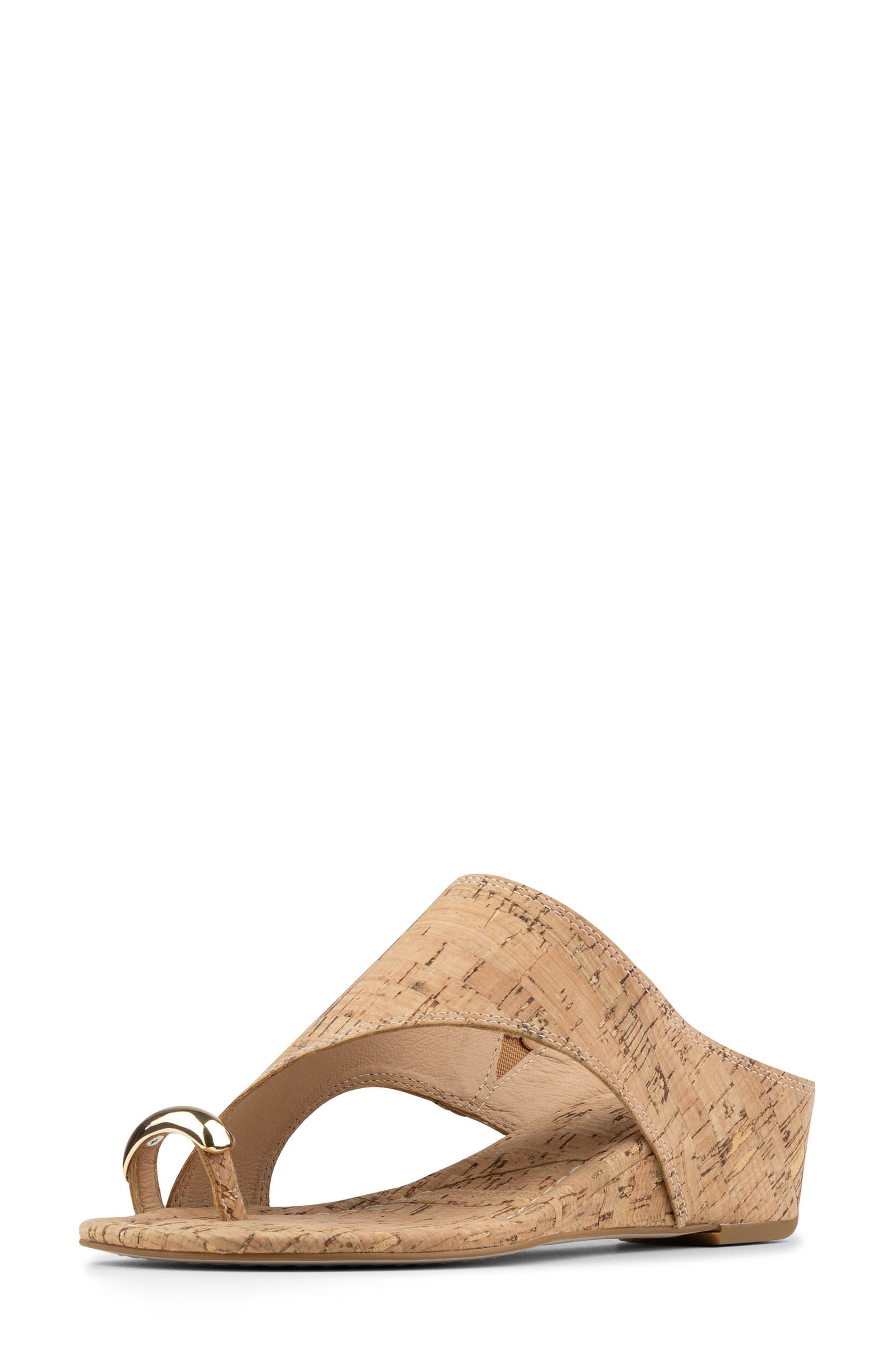 Donald Pliner Toe Ring Wedge Sandal, Alternate, color, 