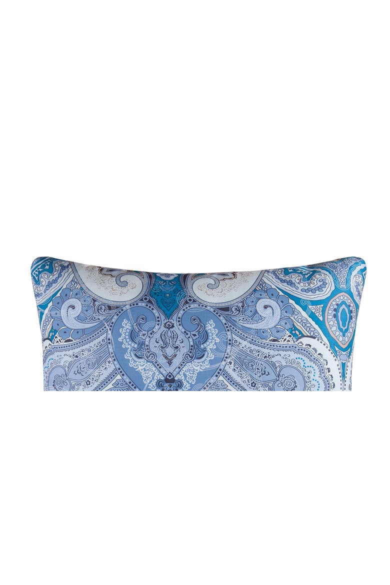 20" x 26" Daphne Blue Damask Cotton Standard Sham - Machine Washable, Alternate, color, Blue