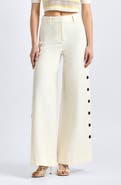 Derek Lam 10 Crosby Tova Button Wide Leg Pants