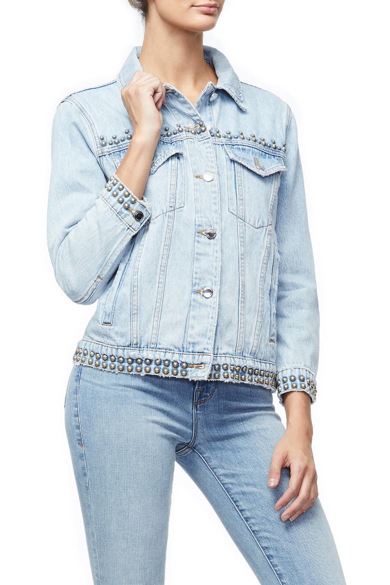 Boyfriend Denim Jacket, Alternate, color, BLUE215