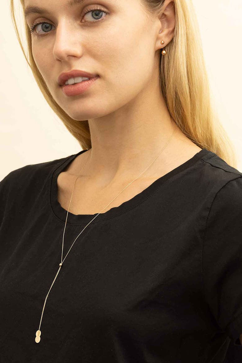 14K Gold Manhattan Lariat Necklace, Alternate, color, Yellow Gold
