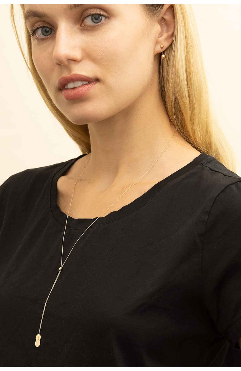 Oradina 14K Gold Manhattan Lariat Necklace, Alternate, color, Yellow Gold