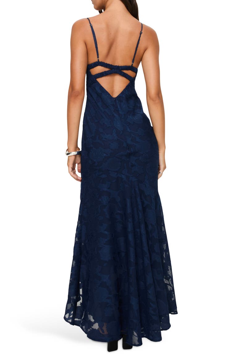 Cyrene Sleeveless Maxi Dress, Alternate, color, NAVY