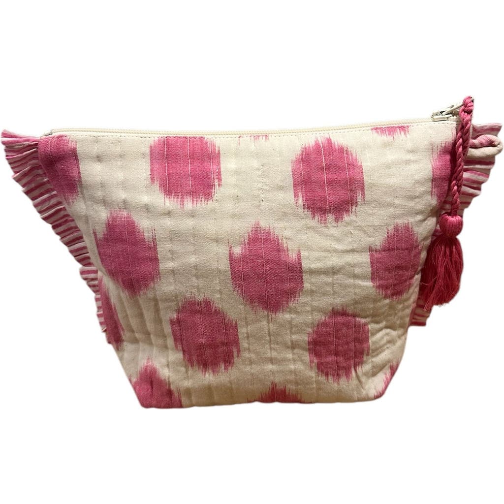 Mer St. Barth La Plage Ruffle Pouch In Brown