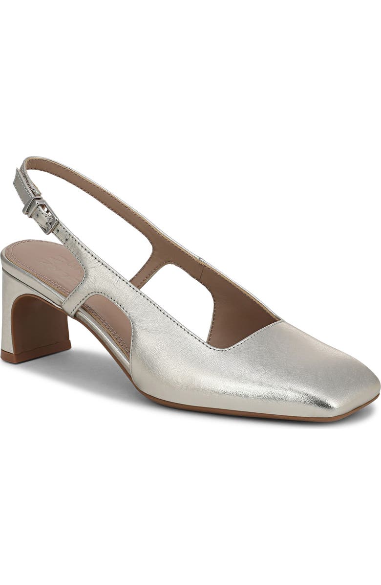 Naturalizer Carmen Slingback Pump, Main, color, Silver Sand
