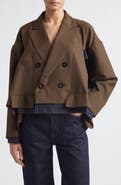 Sacai Double Breasted Suiting & Denim Jacket