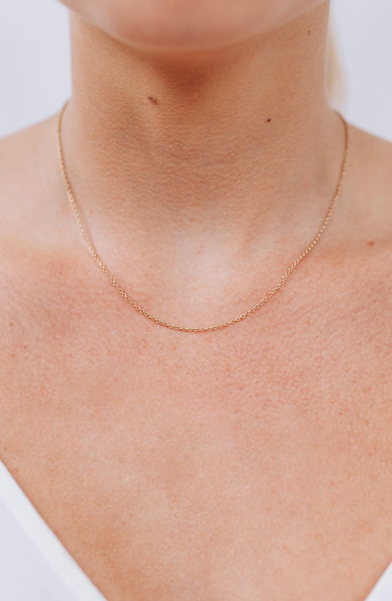 Anzie Cable Chain Necklace, Alternate, color, Gold