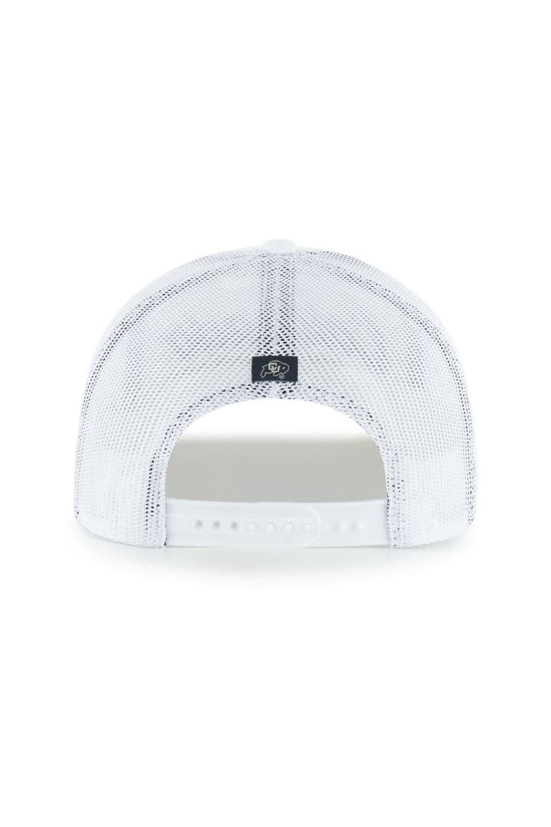 Men's '47 White Colorado Buffaloes Garner Rope Trucker Adjustable Hat, Alternate, color, White