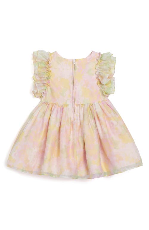 Pippa & Julie Rebecca Ruffle Dress & Bloomers In Pink