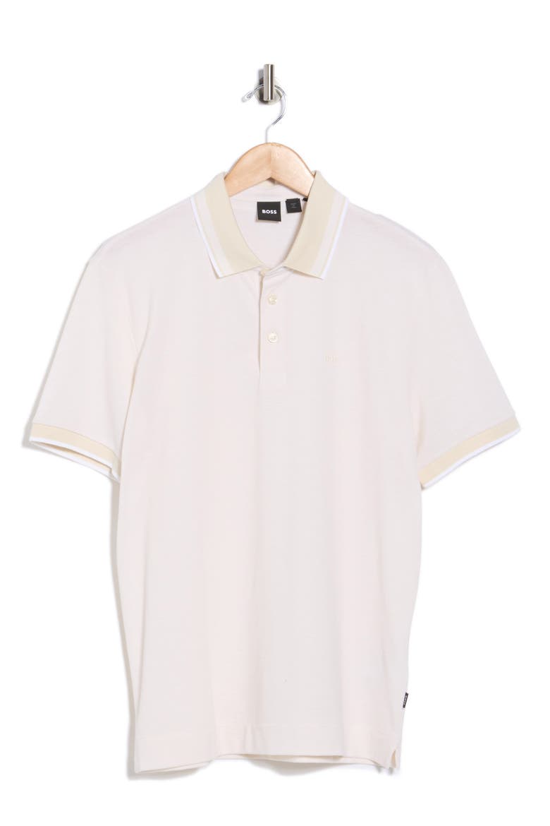 Prout Tipped Cotton Piqué Polo, Alternate, color, OPEN WHITE