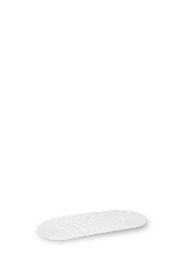 Lyngby Tura Small Oval Serving Dish, Main, color, White