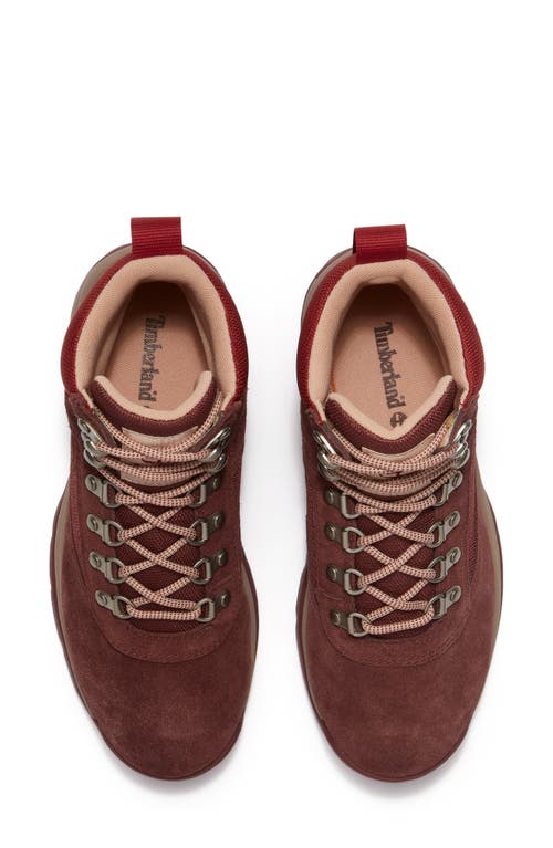 Timberland Ledge Mid Waterproof Hiking Boot In Burgundy