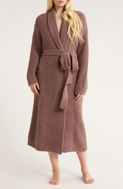 Bouclè Waffle Knit Robe