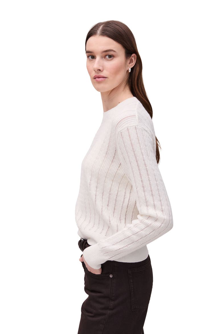 The Canyon Cotton Sweater, Alternate, color, Coconut Milk