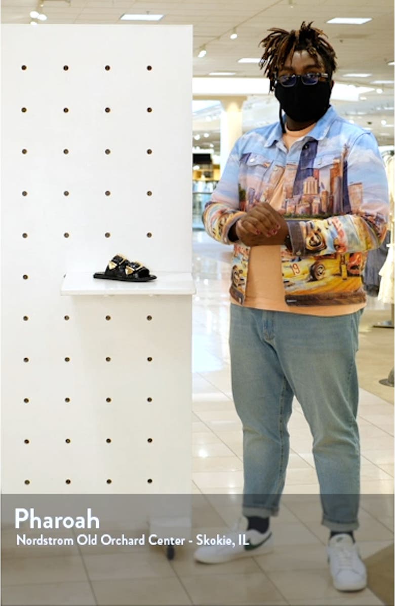 Shina Buckle Slide Sandal, sales video thumbnail