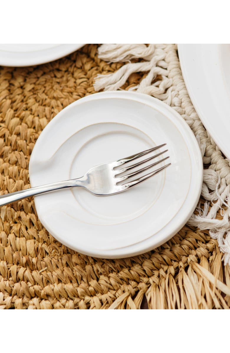 VIETRI Luna Spoon Rest, Alternate, color, White