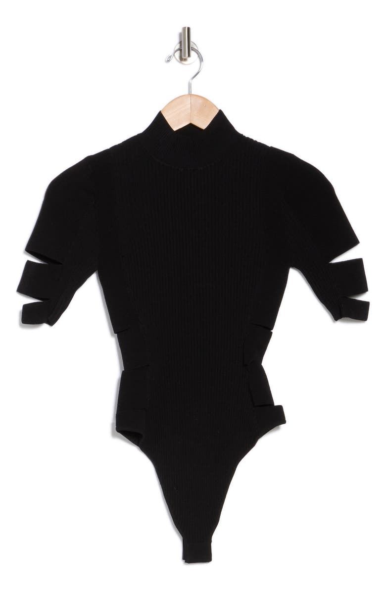 Simkhai Zena Matte Cutout Bodysuit, Alternate, color,