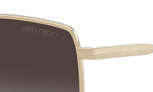Jimmy Choo 58mm Pilot Sunglasses In Grey Flash