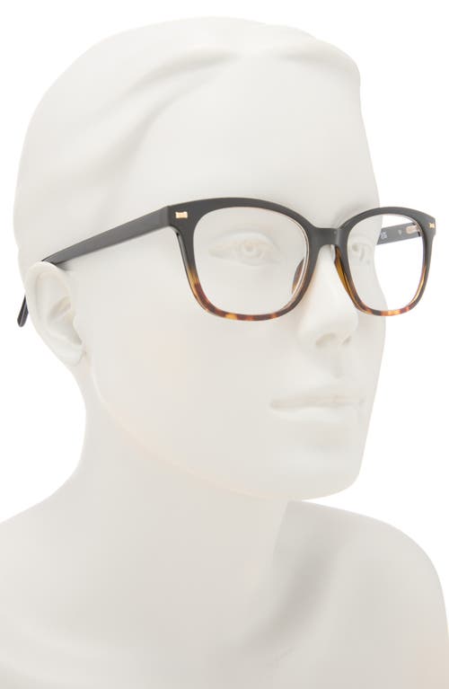 Kate Spade New York Keadra 51mm Square Reading Glasses In Black