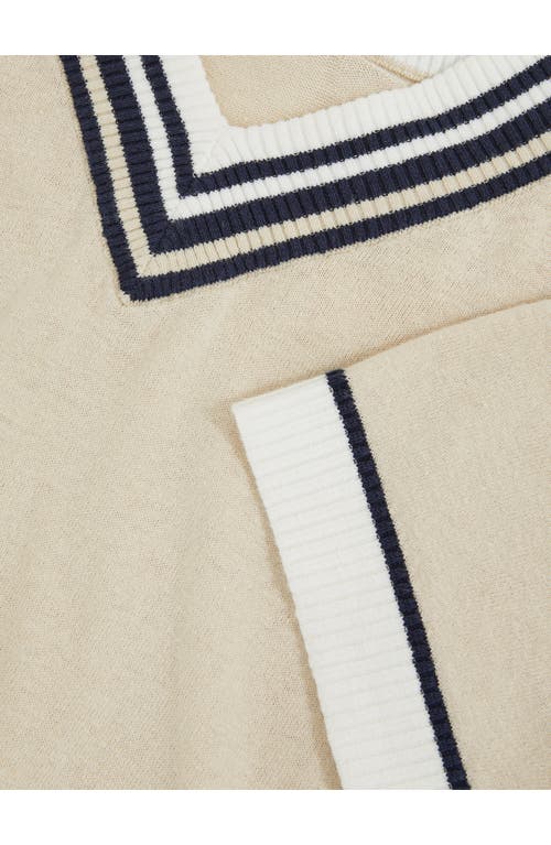 Reiss Kids Ida Sr V-neck Sweater In Brown