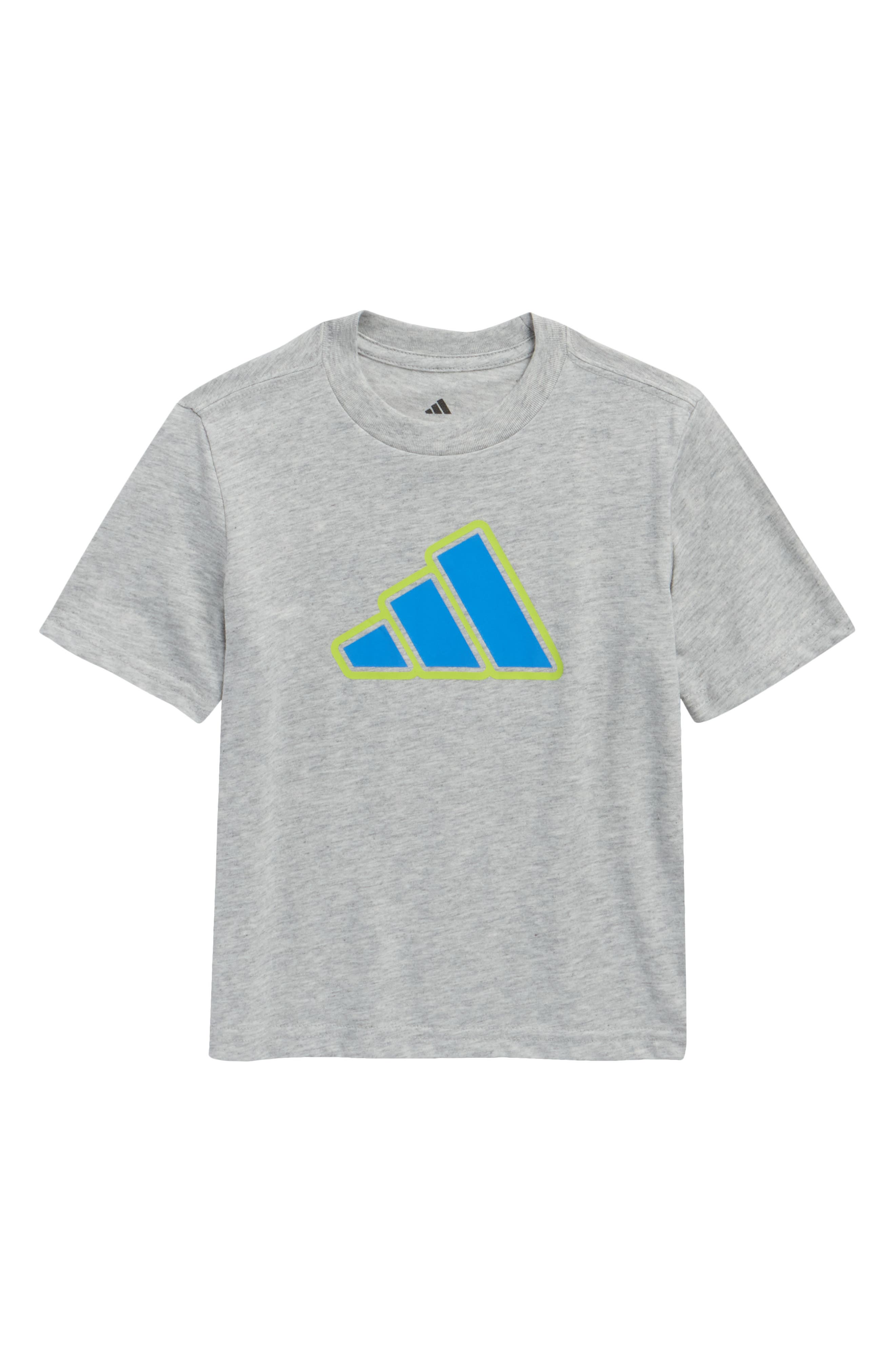 adidas Kids' Short Sleeve Logo Cotton T-Shirt