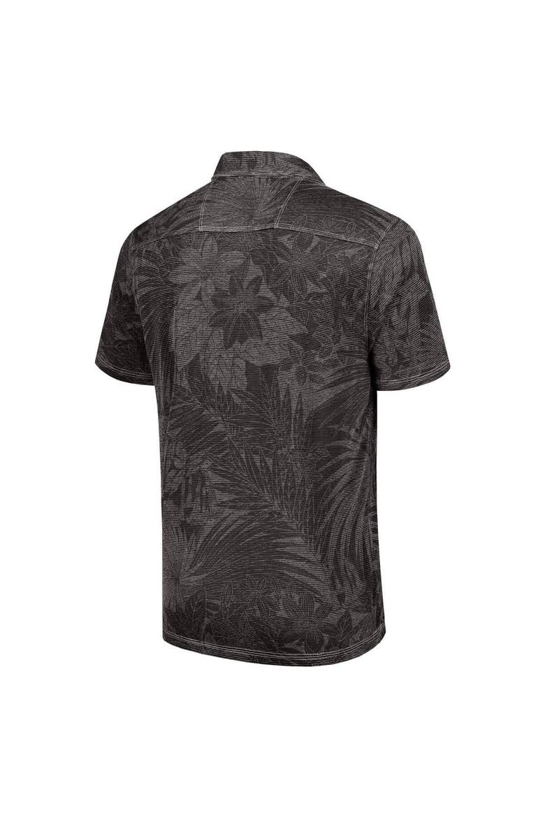 Men's Tommy Bahama Black Pittsburgh Steelers Sport Santiago Paradise Polo, Alternate, color, Black