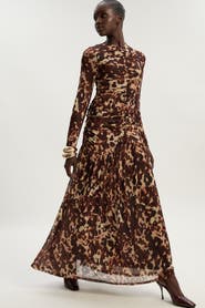 Karen Millen Sculpted Ruched Maxi Dress