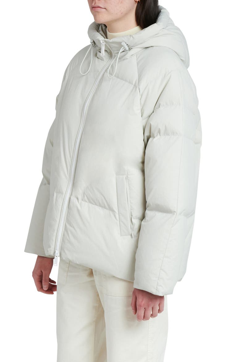 Elango Water Resistant Hooded Down Puffer Jacket, Alternate, color, ICE