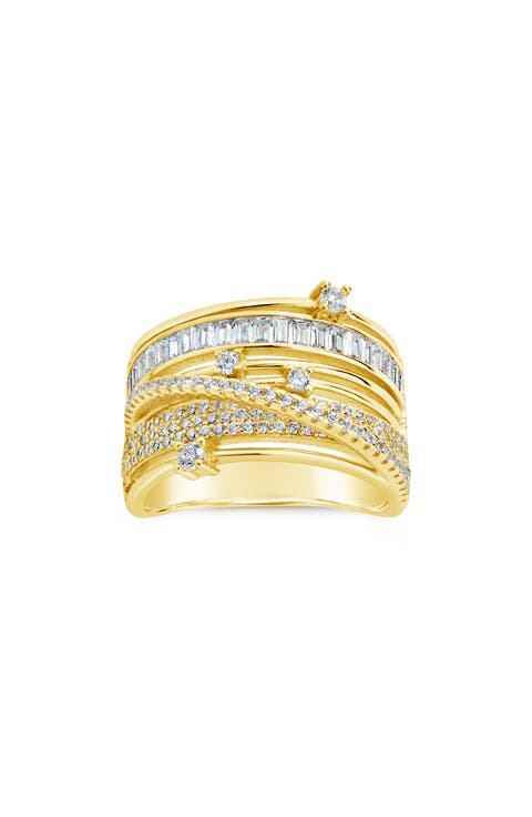Raven CZ Layered Ring