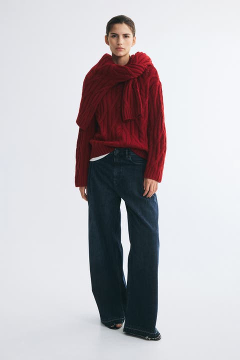 Oversized Cable-knit Sweater