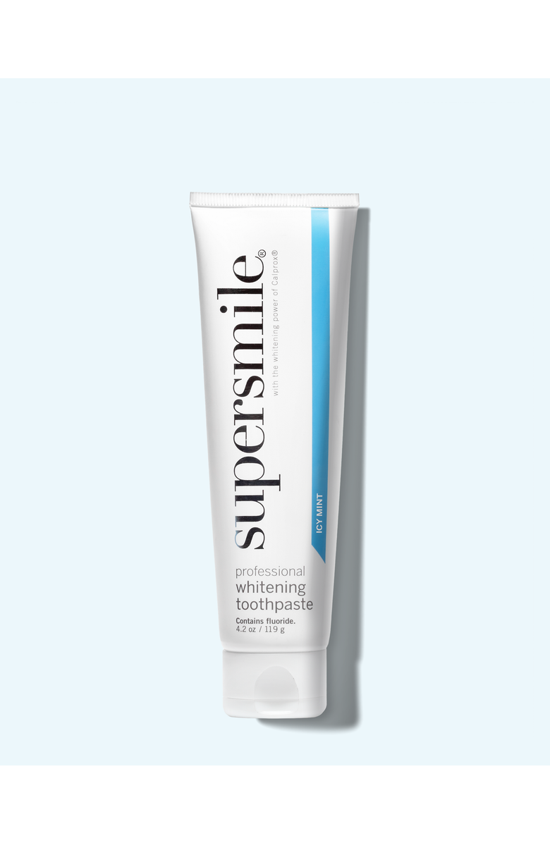 Supersmile Fluoride Free Professional Whitening Toothpaste - Icy Mint, Main, color, White