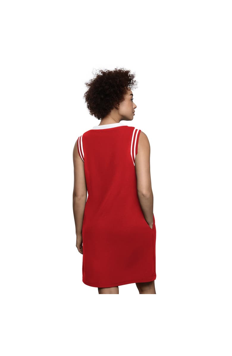 STARTER Women's Starter  Red Philadelphia Phillies Fast Track Sneaker V-Neck Dress, Alternate, color, Red