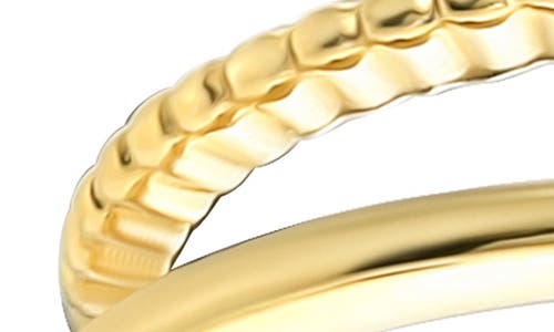 Candela Jewelry Double Row Ear Cuff In Gold