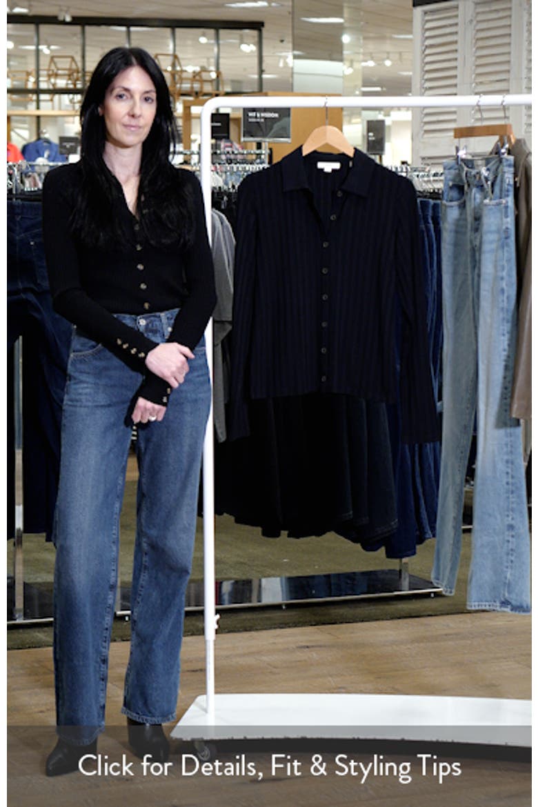 Collar Rib Cardigan (Women) | Nordstrom