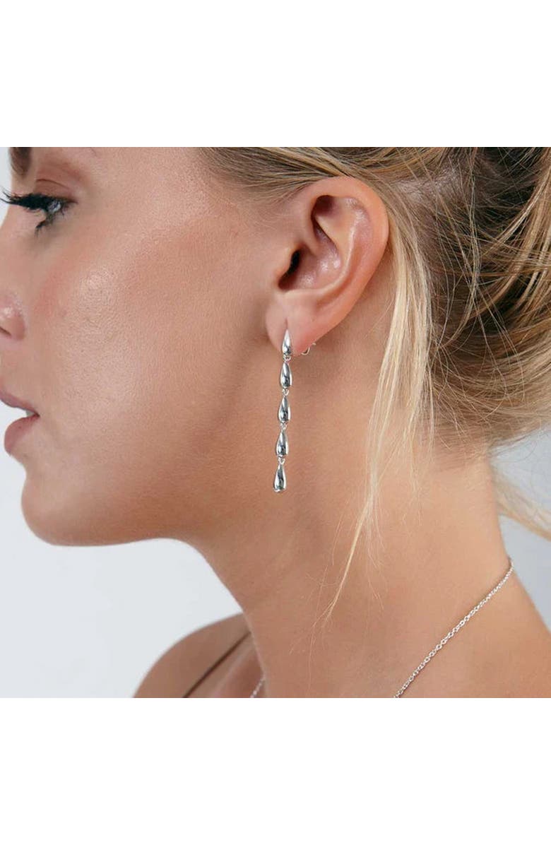 Lucy Quartermaine Tear Drop Earrings, Alternate, color, Sterling Silver