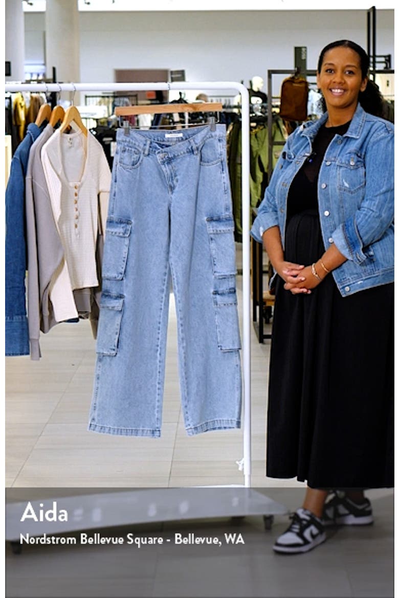 '90s Asymmetric Fly Wide Leg Cargo Jeans video