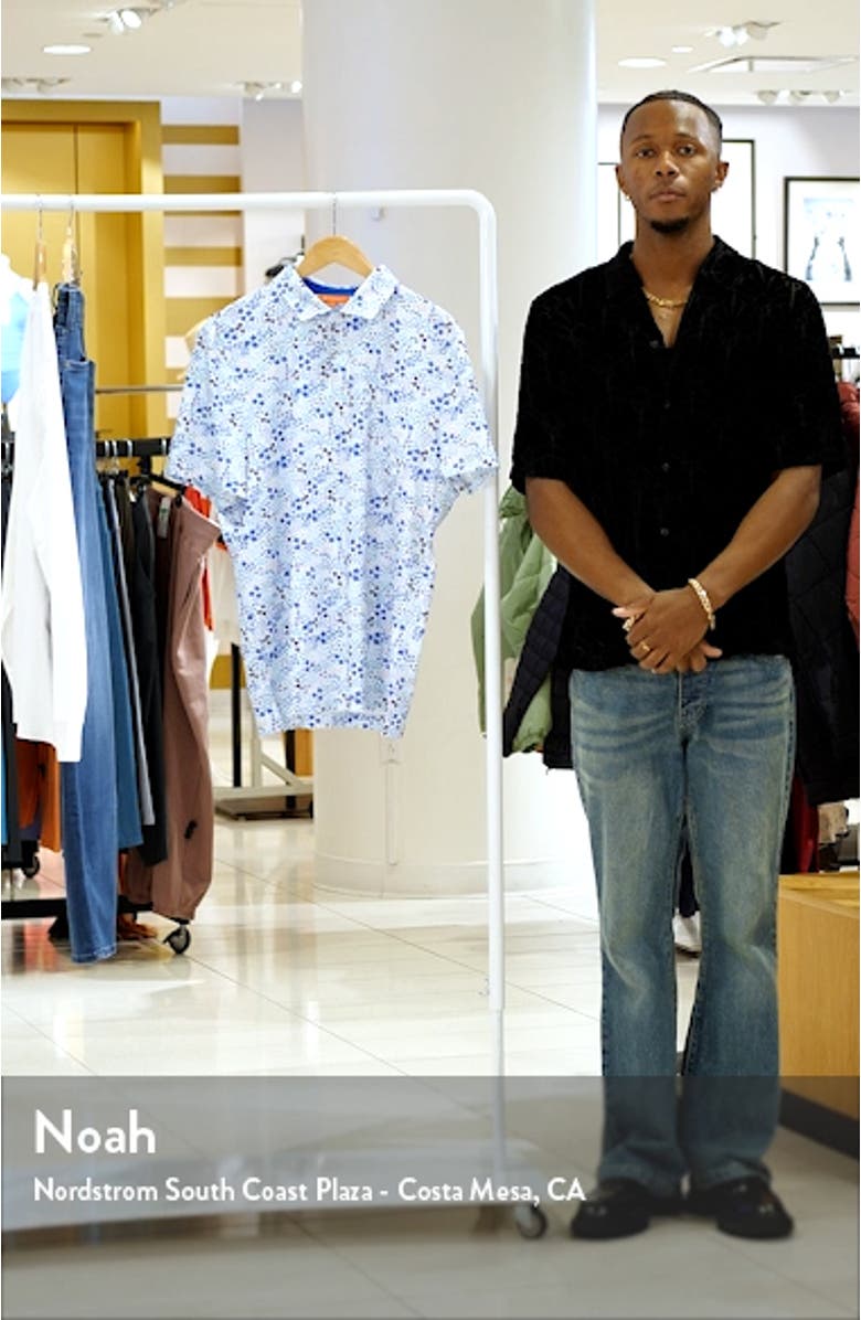 Rhodes Floral Performance Golf Polo, sales video thumbnail