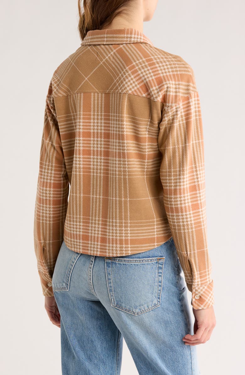 Thread & Supply Lewis Plaid Crop Button-Up Shirt, Alternate, color,