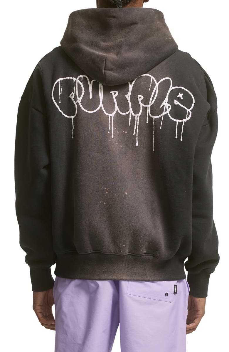 PURPLE BRAND Oversize Fleece Graphic Hoodie, Alternate, color,