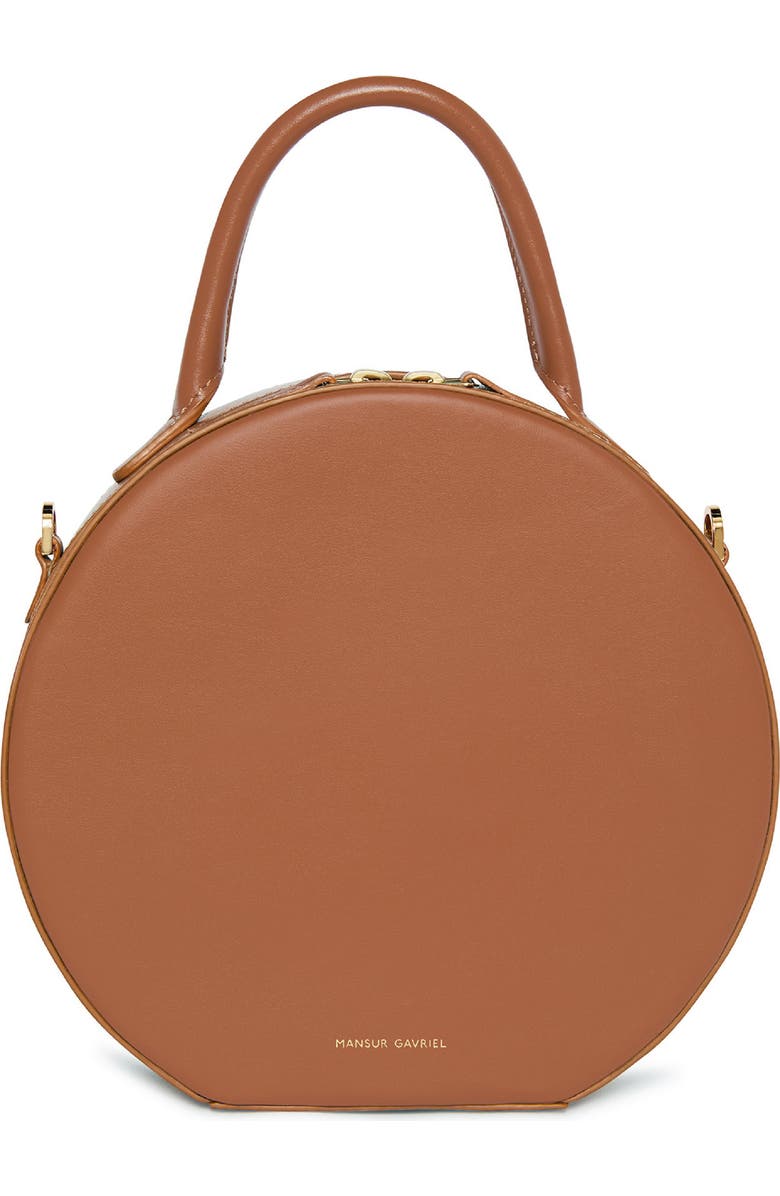 Mansur Gavriel Calfskin Leather Circle Crossbody Bag, Main, color,