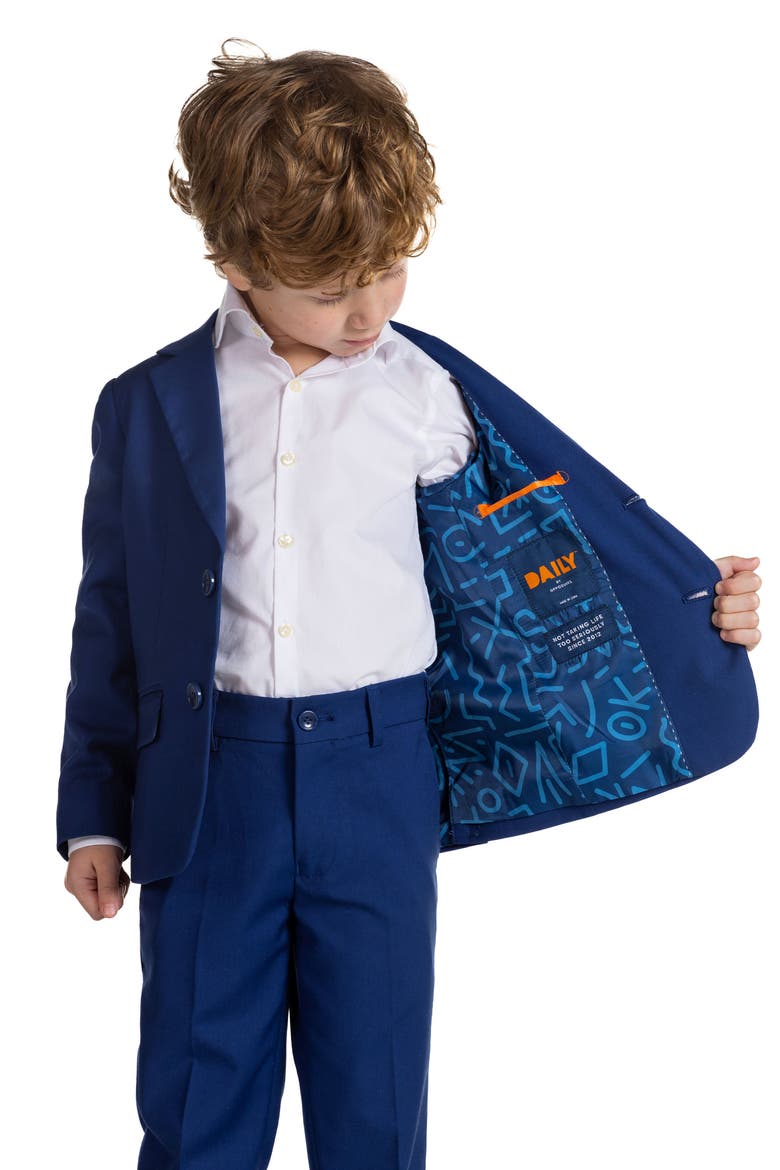 Kids' Daily Suit Coat & Pants Set, Alternate, color, NAVY