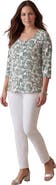 Jessica London Stretch Cotton Scoop Neck Tee