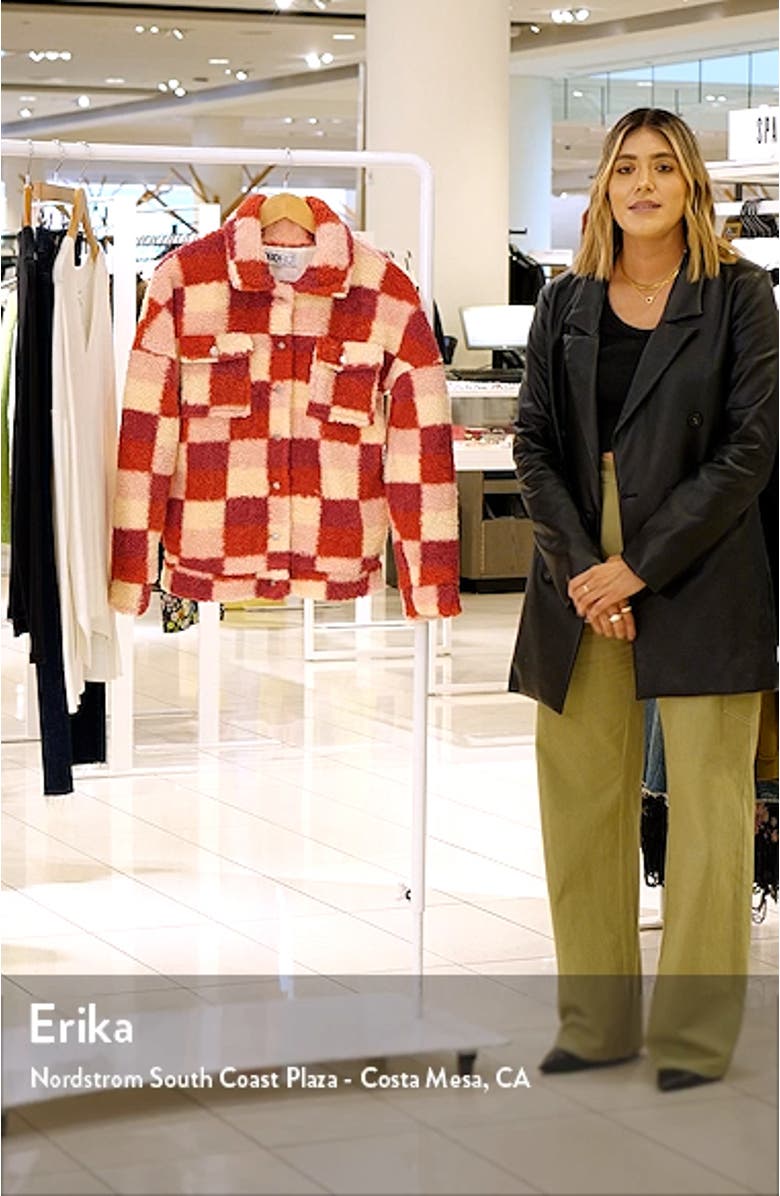 Laurie Check Teddy Jacket, sales video thumbnail
