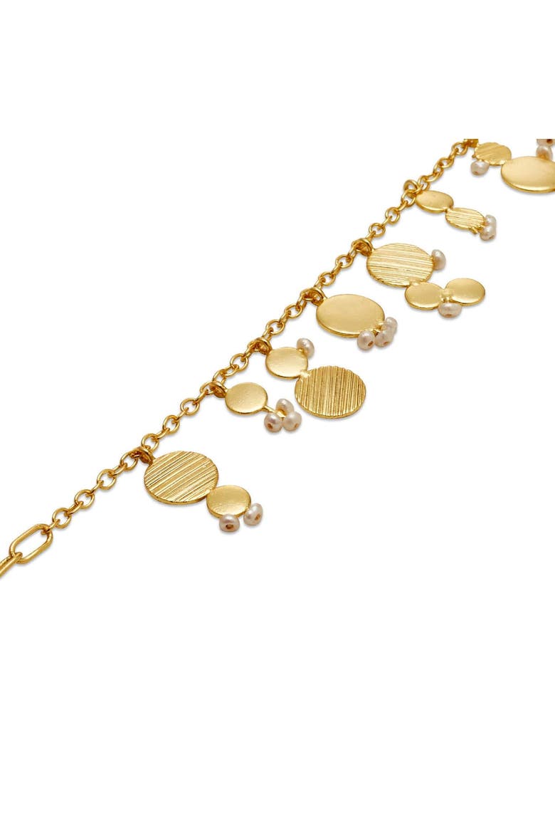 Afefe Charm Bracelet, Alternate, color, Gold Plated