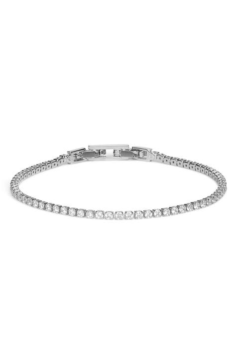 V3 Jewelry Silvertone Cubic Zirconia Tennis Bracelet main image 0