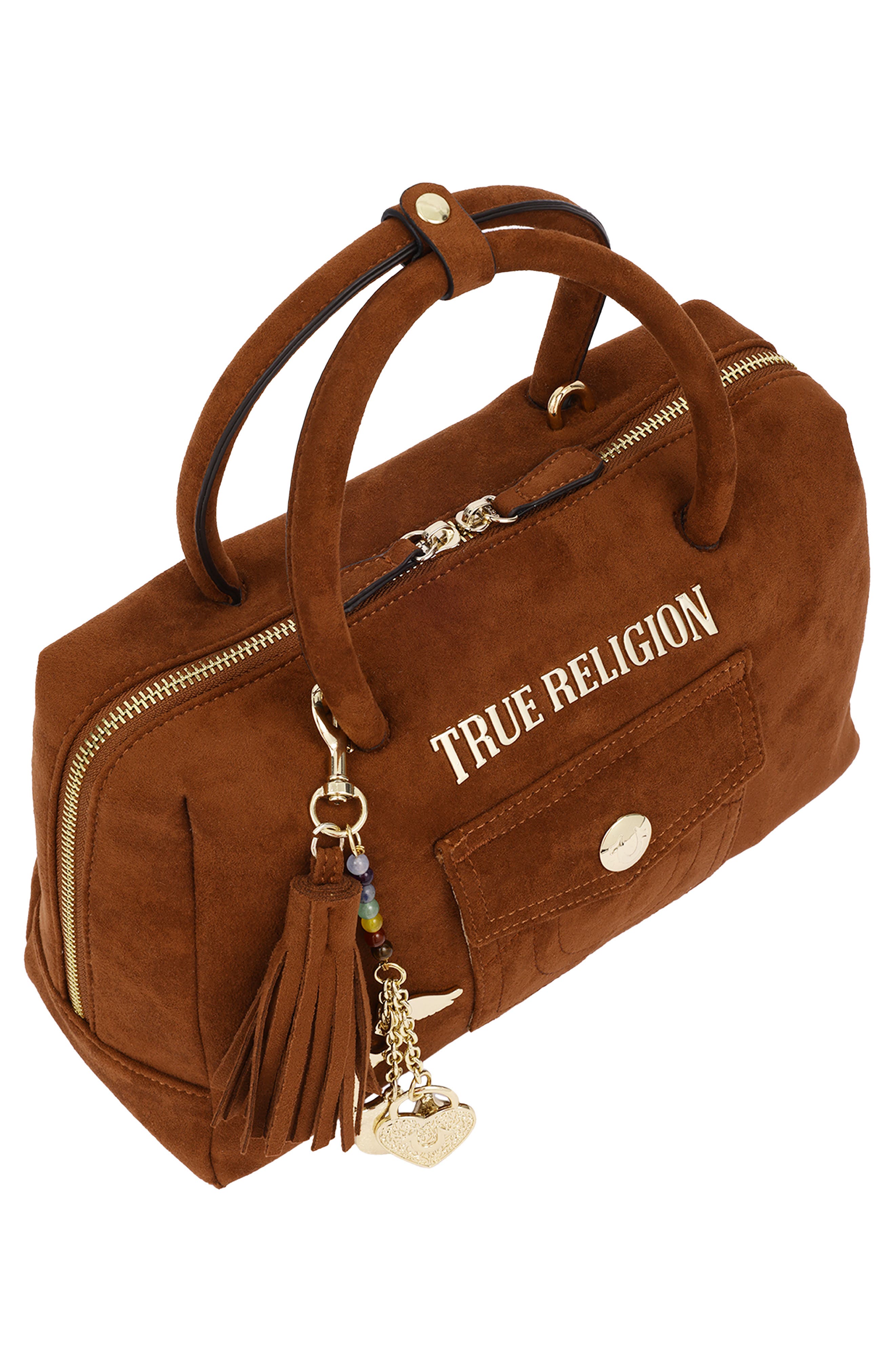Vintage Chain Satchel Bag, Alternate, color, COGNAC