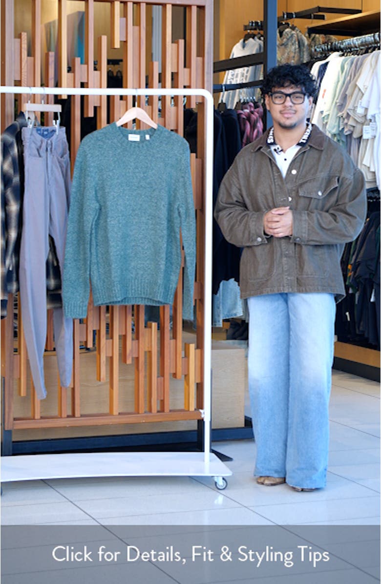 Luxe Mohair & Wool Blend Crewneck Sweater, sales video thumbnail